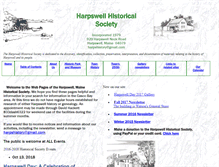 Tablet Screenshot of harpswellhistorical.org
